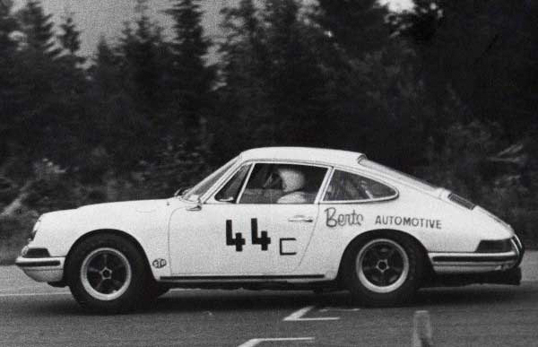 Bert Sr. racing his 1960 Porsche